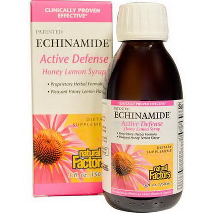 Natural Factors, Echinamide Active Defense, Honey Lemon Syrup 150ml