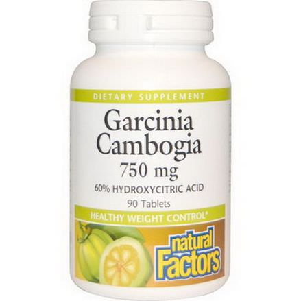 Natural Factors, Garcinia Cambogia, 750mg, 90 Tablets