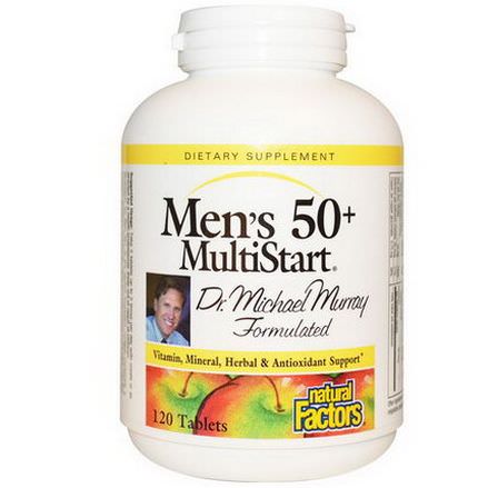 Natural Factors, Men's 50+ MultiStart, 120 Tablets