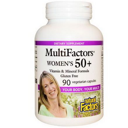 Natural Factors, MultiFactors, Women's 50+, 90 Veggie Caps