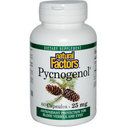 Natural Factors, Pycnogenol, 25mg, 60 Capsules