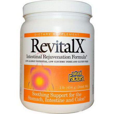 Natural Factors, RevitalX, Intestinal Rejuvenation Formula, Drink Mix 454g