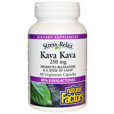 Natural Factors, Stress-Relax, Kava Kava, 250mg, 60 Veggie Caps