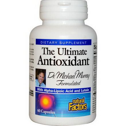Natural Factors, The Ultimate Antioxidant, With Alpha-Lipoic Acid and Lutein, 60 Capsules