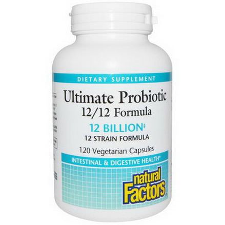 Natural Factors, Ultimate Probiotic, 12/12 Formula, 120 Veggie Caps