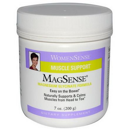 Natural Factors, WomenSense, MagSense, Magnesium Glycinate Formula 200g