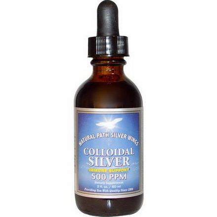 Natural Path Silver Wings, Colloidal Silver, 500 PPM 60ml