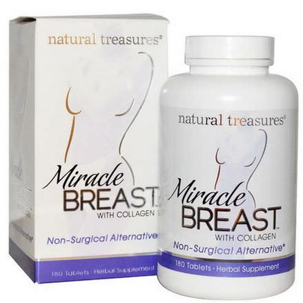 Natural Treasures, BNG, Miracle Breast, 180 Tablets