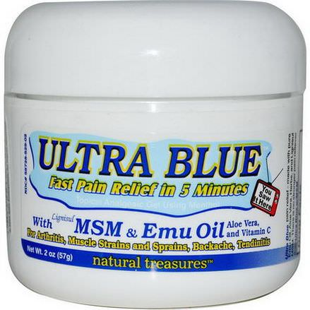 Natural Treasures, BNG, Ultra Blue, Topical Analgesic Gel 57g