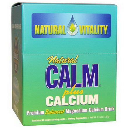Natural Vitality, Natural Calm, Plus Calcium, 30 Packs, 4.2g Each