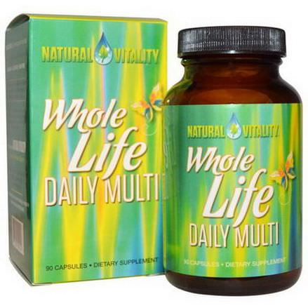 Natural Vitality, Whole Life Daily Multi, 90 Capsules