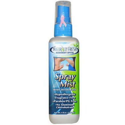 Naturally Fresh, Spray Mist, Body Deodorant 120ml