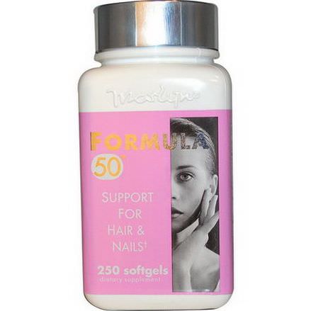 Naturally Vitamins, Marlyn, Formula 50, Support For Hair&Nails, 250 Softgels