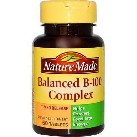 Nature Made, Balanced B-100 Complex, 60 Tablets