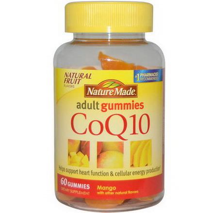 Nature Made, CoQ10 Adult Gummies, Mango, 60 Gummies