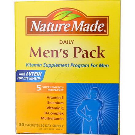 Nature Made, Daily Men's Pack, 5 Supplements Per Packet, 30 Packets