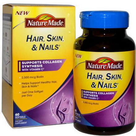 Nature Made, Hair, Skin,&Nails, 60 Softgels