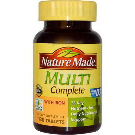 Nature Made, Multi Complete with Iron, 130 Tablets
