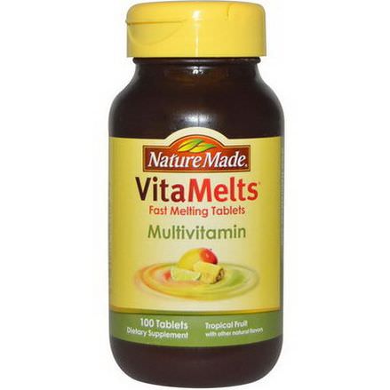 Nature Made, VitaMelts, Multivitamin, Tropical Fruit, 100 Tablets