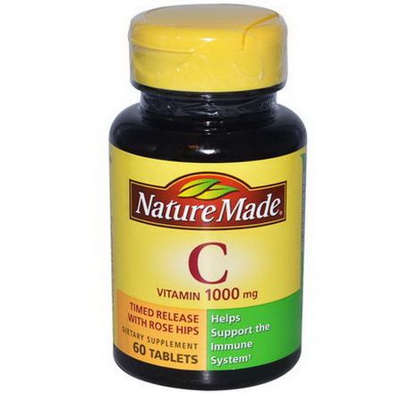 Nature Made, Vitamin C, 1000mg, 60 Tablets