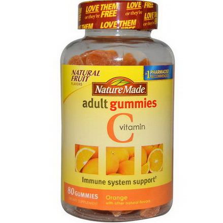 Nature Made, Vitamin C Adult Gummies, Orange, 80 Gummies