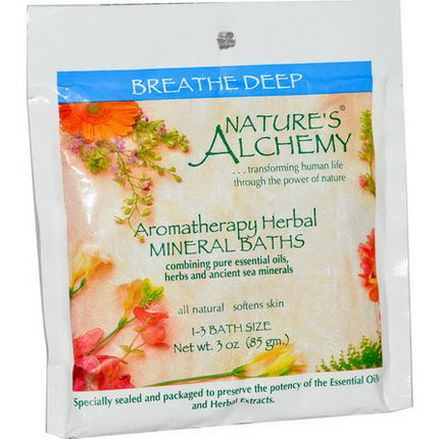 Nature's Alchemy, Aromatherapy Herbal Mineral Baths, Breathe Deep 85g