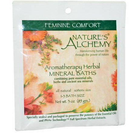 Nature's Alchemy, Aromatherapy Herbal Mineral Baths Feminine Comfort 85g