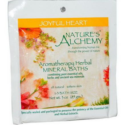 Nature's Alchemy, Aromatherapy Herbal Mineral Baths, Joyful Heart 85g