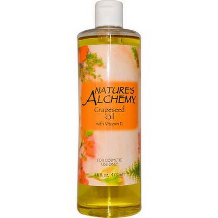 Nature's Alchemy, Grapeseed Oil with Vitamin E 473ml