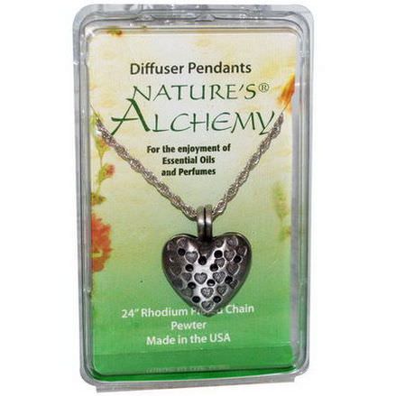 Nature's Alchemy, Heart Necklace, Diffuser Pendants, 1 Pendant
