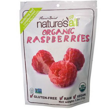 Nature's All, Freeze-Dried Organic Raspberries 37g