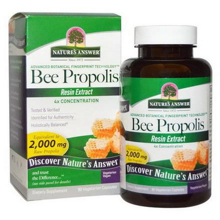 Nature's Answer, Bee Propolis, Resin Extract, 90 Veggie Caps