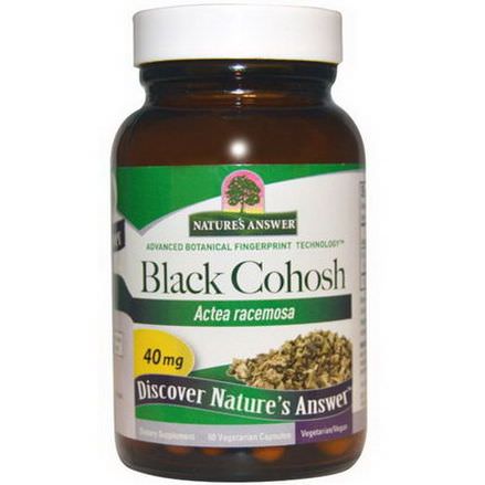 Nature's Answer, Black Cohosh, 40mg, 60 Veggie Caps