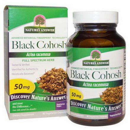 Nature's Answer, Black Cohosh, Full Spectrum Herb, 50mg, 90 Veggie Caps