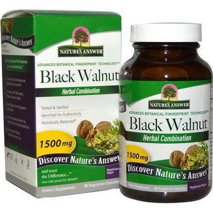 Nature's Answer, Black Walnut, Herbal Combination, 1500mg, 90 Veggie Caps