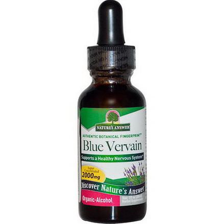 Nature's Answer, Blue Vervain, Organic-Alcohol, 2000mg 30ml