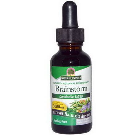 Nature's Answer, Brainstorm, Alcohol Free, 3000mg 30ml