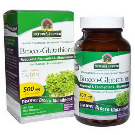 Nature's Answer, Brocco-Glutathione, 500mg, 60 Veggie Caps