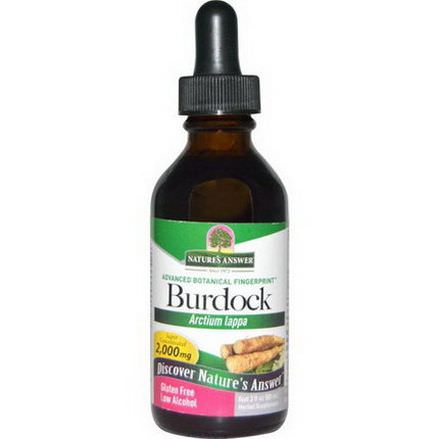 Nature's Answer, Burdock, Low Alcohol, 2,000mg 60ml