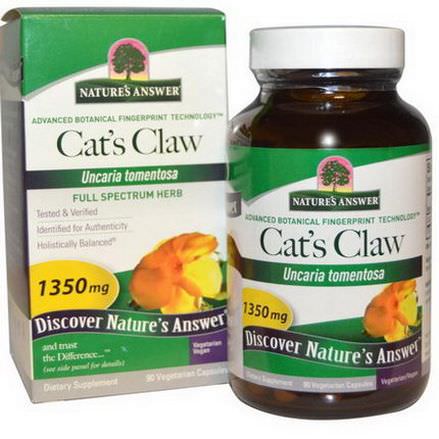 Nature's Answer, Cat's Claw, 1350mg, 90 Veggie Caps