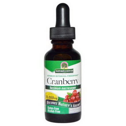 Nature's Answer, Cranberry, Alcohol-Free, 10,000mg 30ml