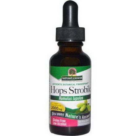 Nature's Answer, Hops Strobile, Low Alcohol, 2000mg 30ml