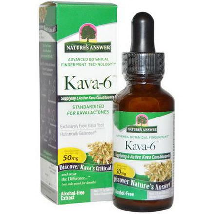 Nature's Answer, Kava-6, Alcohol-Free Extract 30ml