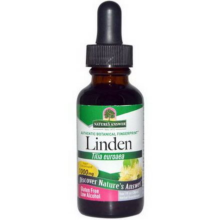 Nature's Answer, Linden, Low Alcohol, 1000mg 30ml