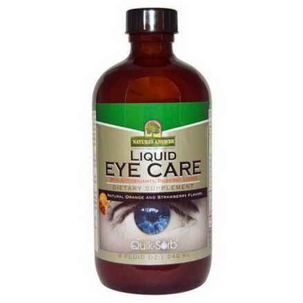 Nature's Answer, Liquid Eye Care, Natural Orange and Strawberry Flavors 240ml