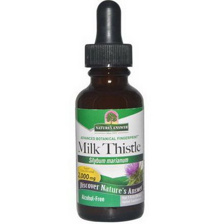 Nature's Answer, Milk Thistle, Alcohol-Free, 2,000mg 30ml