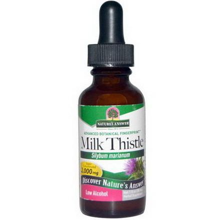 Nature's Answer, Milk Thistle, Low Alcohol, 2,000mg 30ml
