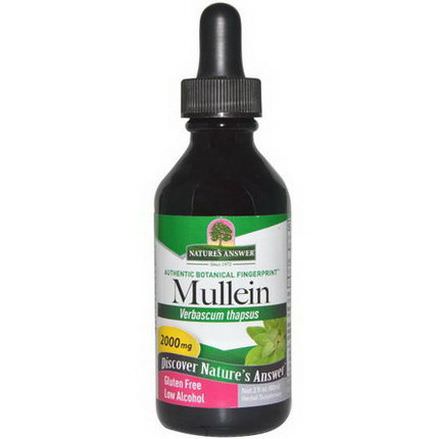 Nature's Answer, Mullein, Low Alcohol, 2000mg 60ml