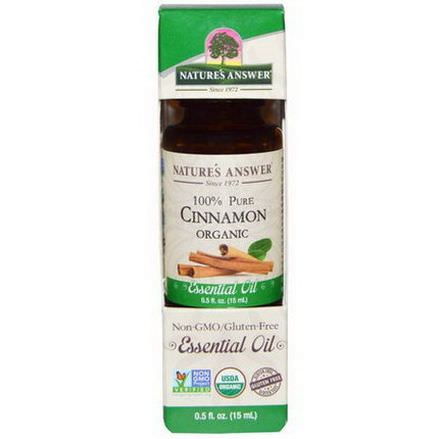 Nature's Answer, Organic Essential Oil, 100% Pure Cinnamon 15ml