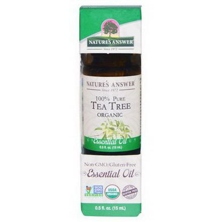 Nature's Answer, Organic Essential Oil, 100% Pure Tea Tree 15ml